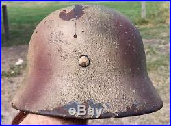 ORIGINAL Normandy Camo German Helmet