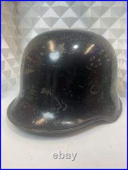 ORIGINAL WW2 ERA M34 GERMAN FIRE-SERVICE STYLE HELMET Sz 56