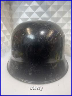 ORIGINAL WW2 ERA M34 GERMAN FIRE-SERVICE STYLE HELMET Sz 56