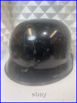 ORIGINAL WW2 ERA M34 GERMAN FIRE-SERVICE STYLE HELMET Sz 56