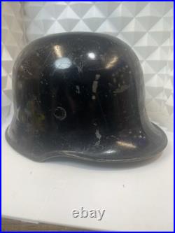 ORIGINAL WW2 ERA M34 GERMAN FIRE-SERVICE STYLE HELMET Sz 56