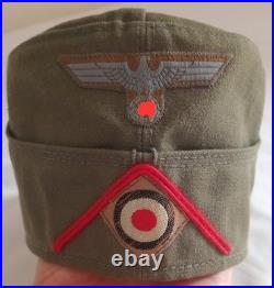 ORIGINAL WW2 German Artillery Tropical overseas cap
