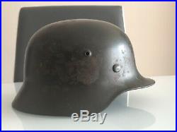 ORIGINAL WW2 German Helmet m35 ex DD Q62
