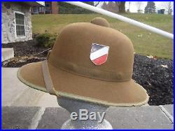 ORIGINAL WWII 1942 GERMAN TROPICAL PITH HELMET (for AFRICA CORP)