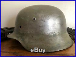 ORIGINAL WWII German Stahlhelm M35 Helmet WW2 Marked Size NS66