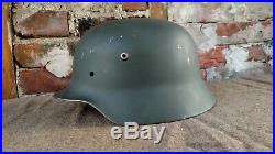 ORIGINAL WWII German Stahlhelm M35 Helmet WW2 Marked Size Q64