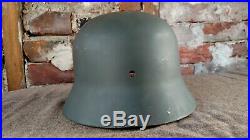 ORIGINAL WWII German Stahlhelm M35 Helmet WW2 Marked Size Q64