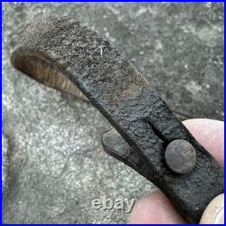 ORIGINAL WWII WW2 German Early M35 Helmet Liner Chinstrap Leather Repaired