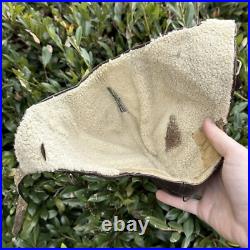 ORIGINAL WWII WW2 German Luftwaffe Winter Fur Lined Flight Cap Pilot Helmet ORIGINAL WWII WW2 German Luftwaffe Winter Fur Lined Flight Cap Pilot Helmet