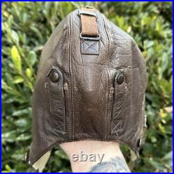 ORIGINAL WWII WW2 German Luftwaffe Winter Fur Lined Flight Cap Pilot Helmet ORIGINAL WWII WW2 German Luftwaffe Winter Fur Lined Flight Cap Pilot Helmet