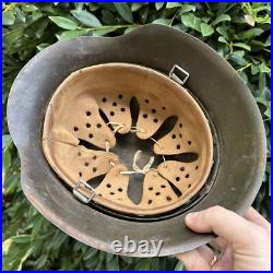 ORIGINAL WWII WW2 German Wehrmacht Army M42 Steel Combat Helmet Nice
