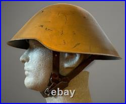 Old EAST GERMAN M56 Egg Steel Combat Helmet Wehrmacht Army Leather Liner