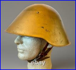Old EAST GERMAN M56 Egg Steel Combat Helmet Wehrmacht Army Leather Liner