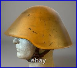 Old EAST GERMAN M56 Egg Steel Combat Helmet Wehrmacht Army Leather Liner