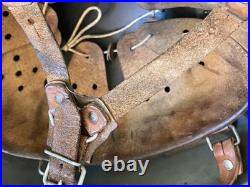 Old EAST GERMAN M56 Egg Steel Combat Helmet Wehrmacht Army Leather Liner