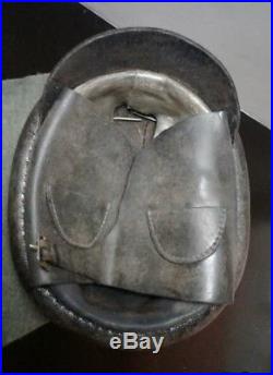 Original 1939 WW2 German NSKK Leather Motorcycle Helmet Military Karl Heisler