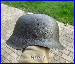 Original-Authentic WW2 German Wehrmacht soldier Helmet relic from battlefield