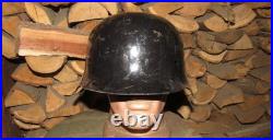 Original-Authentic WW2 WWII German helmet Wehrmacht MFR Stamp 18 #217