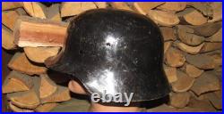 Original-Authentic WW2 WWII German helmet Wehrmacht MFR Stamp 18 #217
