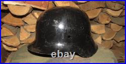 Original-Authentic WW2 WWII German helmet Wehrmacht MFR Stamp 18 #217