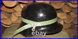Original-Authentic WW2 WWII German helmet Wehrmacht MFR Stamp 18 #217