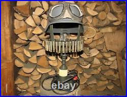 Original-Authentic WW2 WWII Improvisation Lamp Helmet German #1