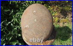 Original-Authentic WW2 WWII Relic German helmet Wehrmacht MFR Stamp 3136 # 148