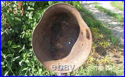 Original-Authentic WW2 WWII Relic German helmet Wehrmacht MFR Stamp 3136 # 148