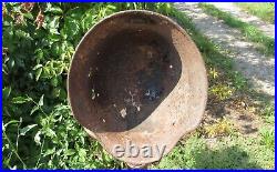 Original-Authentic WW2 WWII Relic German helmet Wehrmacht MFR Stamp 3136 # 148