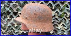 Original-Authentic WW2 WWII Relic German helmet Wehrmacht MFR Stamp E 134 #214 Original-Authentic WW2 WWII Relic German helmet Wehrmacht MFR Stamp E 134 #214