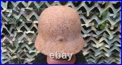Original-Authentic WW2 WWII Relic German helmet Wehrmacht MFR Stamp E 134 #214