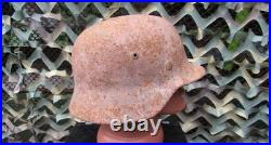 Original-Authentic WW2 WWII Relic German helmet Wehrmacht MFR Stamp E 134 #214