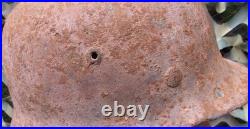 Original-Authentic WW2 WWII Relic German helmet Wehrmacht MFR Stamp E 134 #214