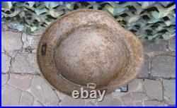 Original-Authentic WW2 WWII Relic German helmet Wehrmacht MFR Stamp E 134 #214