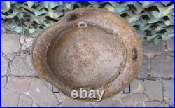 Original-Authentic WW2 WWII Relic German helmet Wehrmacht MFR Stamp E 134 #214