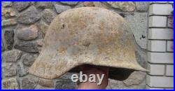 Original-Authentic WW2 WWII Relic German helmet Wehrmacht MFR Stamp E 134 #214