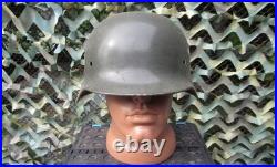 Original-Authentic WW2 WWII Relic German helmet Wehrmacht Restoration ET 64 #9