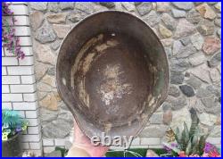 Original-Authentic WW2 WWII Relic German helmet Wehrmacht Restoration ET 64 #9
