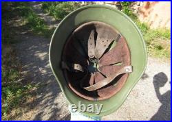 Original-Authentic WW2 WWII Relic German helmet Wehrmacht Restoration MFR8056 #8 Original-Authentic WW2 WWII Relic German helmet Wehrmacht Restoration MFR8056 #8