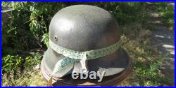 Original-Authentic WW2 WWII Relic German helmet Wehrmacht Restoration hkp 66 #5