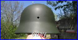 Original-Authentic WW2 WWII Relic German helmet Wehrmacht Restoration size66 #10