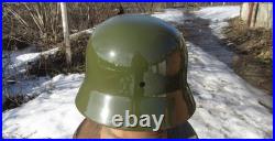 Original-Authentic WW2 WWII Relic German helmet Wehrmacht Restoration size66 #7
