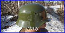 Original-Authentic WW2 WWII Relic German helmet Wehrmacht Restoration size66 #7