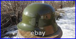 Original-Authentic WW2 WWII Relic German helmet Wehrmacht Restoration size66 #7