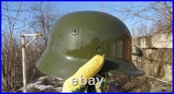 Original-Authentic WW2 WWII Relic German helmet Wehrmacht Restoration size66 #7