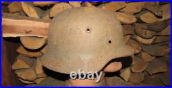 Original-Authentic WW2 WWII Relic German helmet Wehrmacht Stamp 64 / 1095 #185