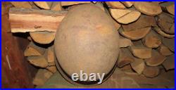 Original-Authentic WW2 WWII Relic German helmet Wehrmacht Stamp 64 / 1095 #185