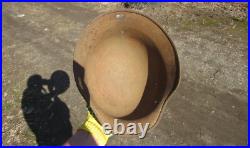 Original-Authentic WW2 WWII Relic German helmet Wehrmacht Stamp 64 / 1095 #185
