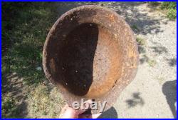 Original-Authentic WW2 WWII Relic German helmet Wehrmacht Stamp MFR 2711 #194