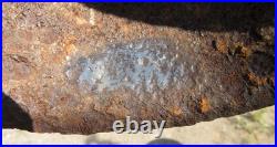 Original-Authentic WW2 WWII Relic German helmet Wehrmacht Stamp MFR 2711 #194